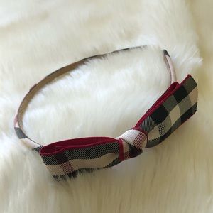 Plaid Hairband (Tan+Black+Burgundy)